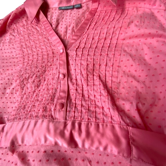 Apt 9 Women’s Pink Babydoll Tie Back Top Puff Sleeve Y2K Style Sleeveless Blouse - Picture 7 of 8